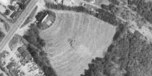 aerial photo of The Saco Drive-In